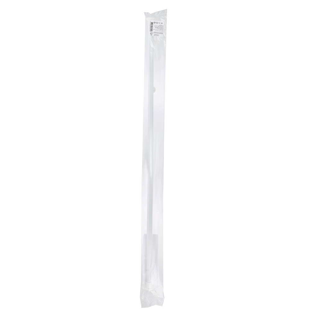 Карниз для шторы в ванную комнату, раздвижной 210см, металл, полипропилен, цвет белый, арт.№ 464-011