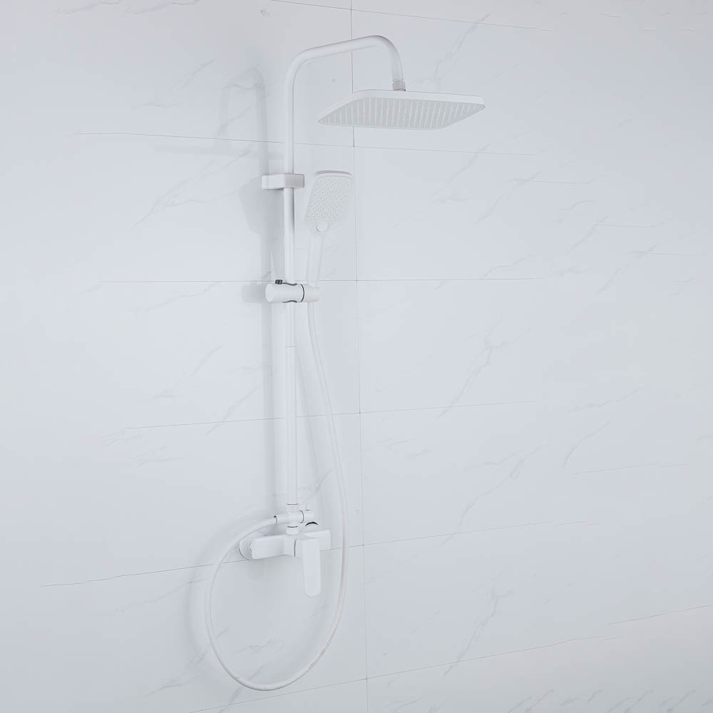 СоюзКран Душ сист с цинк смесит (картридж 35мм), верх 1 реж 300*200мм, ручн 3 реж 105*125мм, белый, арт.№ 546-062