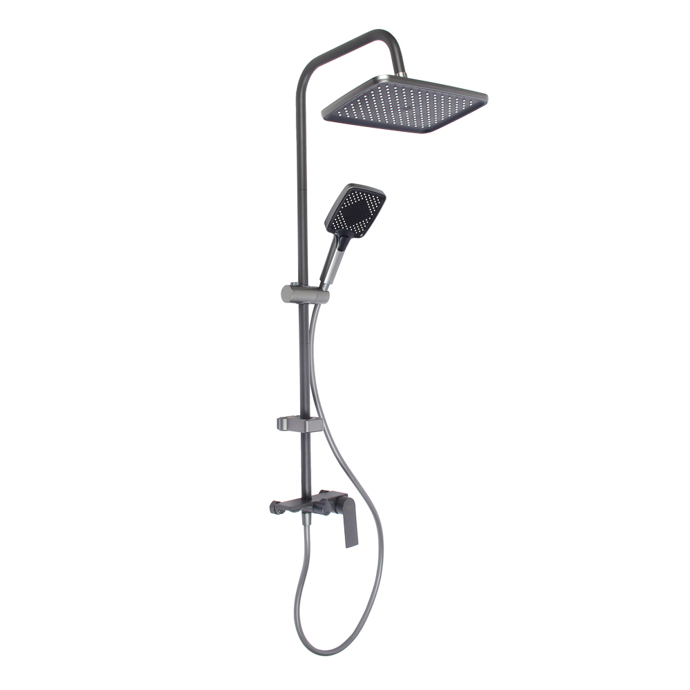 СоюзКран Душ сист с цинк смесит (картридж 35мм), верх 1 реж 300*200мм, ручн 3 реж 105*125мм, графит, арт.№ 546-063