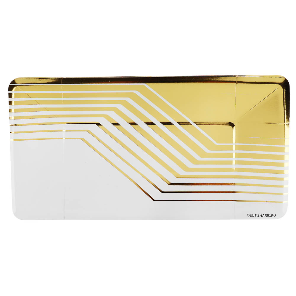 Тарелка фигурная Иллюзия 24х13см 6шт/G, арт.№ 530-430