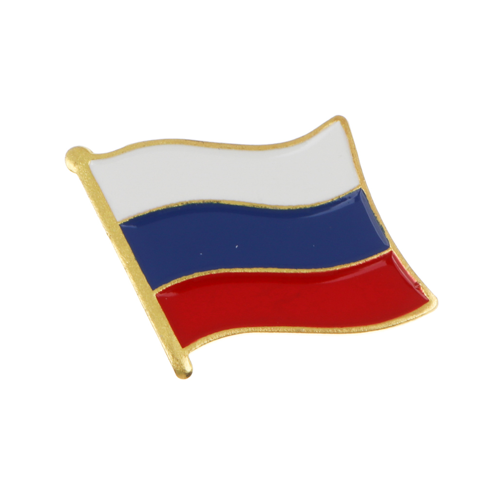 Значок на булавке флаг России тм Мечтай, 2,1 см, арт.№ 585-090