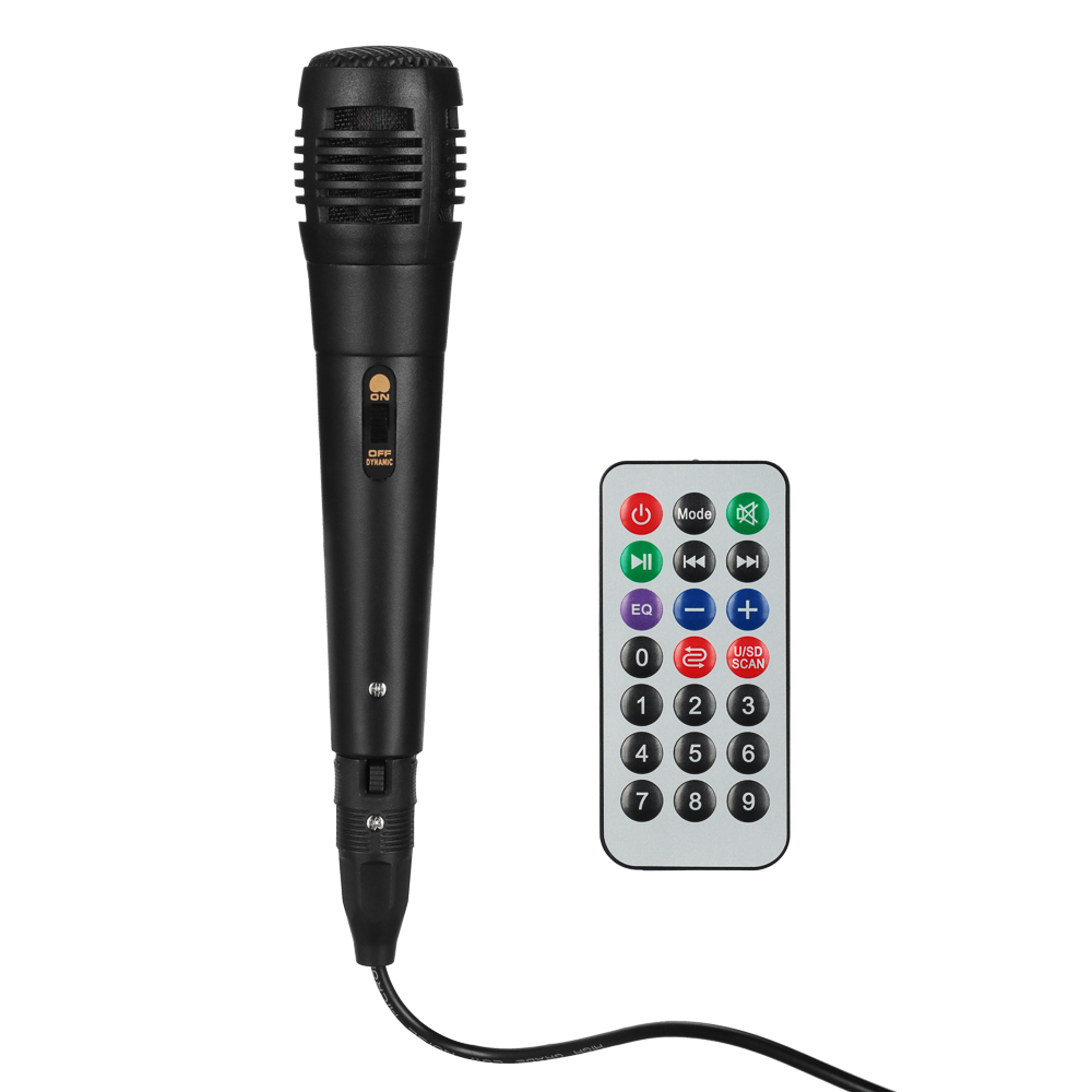 FORZA Колонка беспроводная, 20 Вт, светомузыка, 3600 мАч, пульт, микрофон, FM, microSD, USB, ВШГ 61x25x25 см, арт.№ 443-019