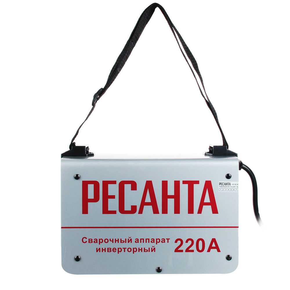 Сварочный аппарат Ресанта САИ 220, мощн.6600Вт, макс.потребл.ток 30А,вход.напр.140-260 Вольт, арт.№ 696-012