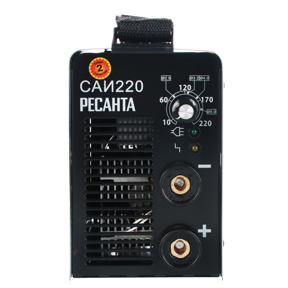 Сварочный аппарат Ресанта САИ 220, мощн.6600Вт, макс.потребл.ток 30А,вход.напр.140-260 Вольт, арт.№ 696-012