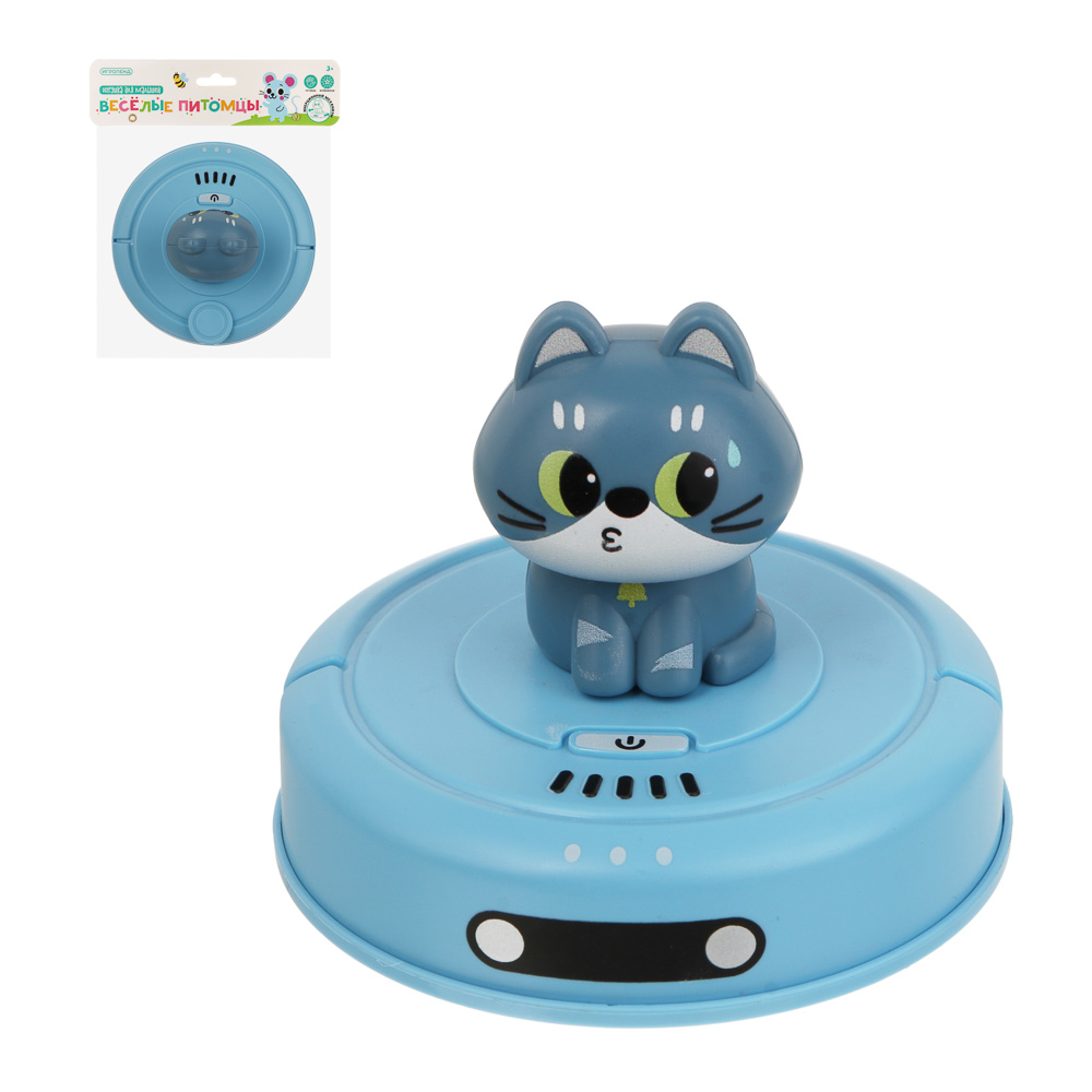 Игрушка для малышей в виде животных тм ИГРОЛЕНД, инерция, ABS, 9,5х9,5х7,5см, 4 дизайна, арт.№ 260-060