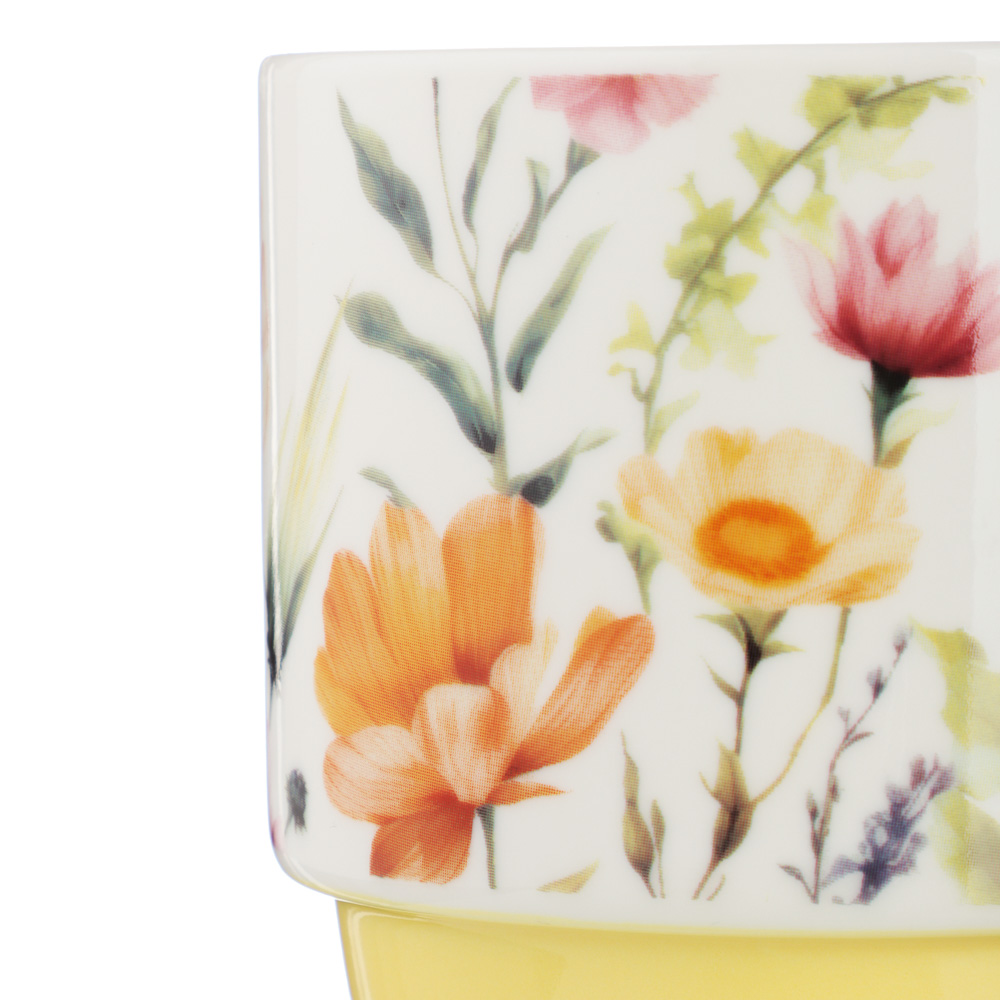 MILLIMI Полевые цветы Кружка 300мл, фарфор, 4 дизайна, арт.№ 806-189