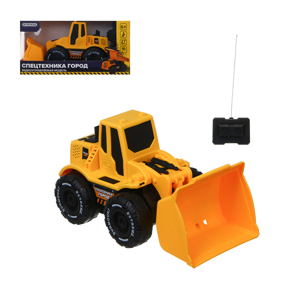 ИГРОЛЕНД Техника радиоуправляемая Город, 2-канальный, пульт, 4хАА, PP, 19,5х8,5х9,5 см, 3 дизайна, арт.№ 293-223
