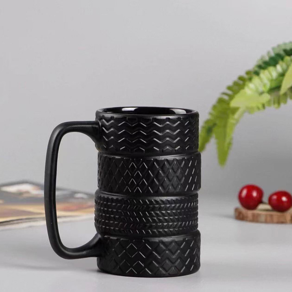 Кружка 380мл, тм MILLIMI Шины, фарфор, арт.№ 806-354