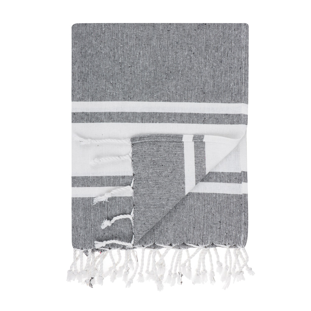 PROVANCE Саммер Покрывало для отдыха 90х170см, 75% хлопок 25%полиэстер, серый, арт.№ 496-029