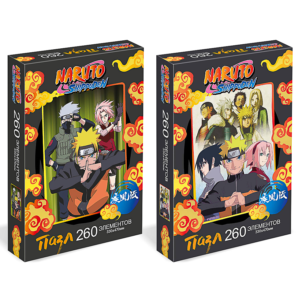 Naruto Пазл 260 элементов, 23,5x15,7x4,4 см, арт.№ 285-247