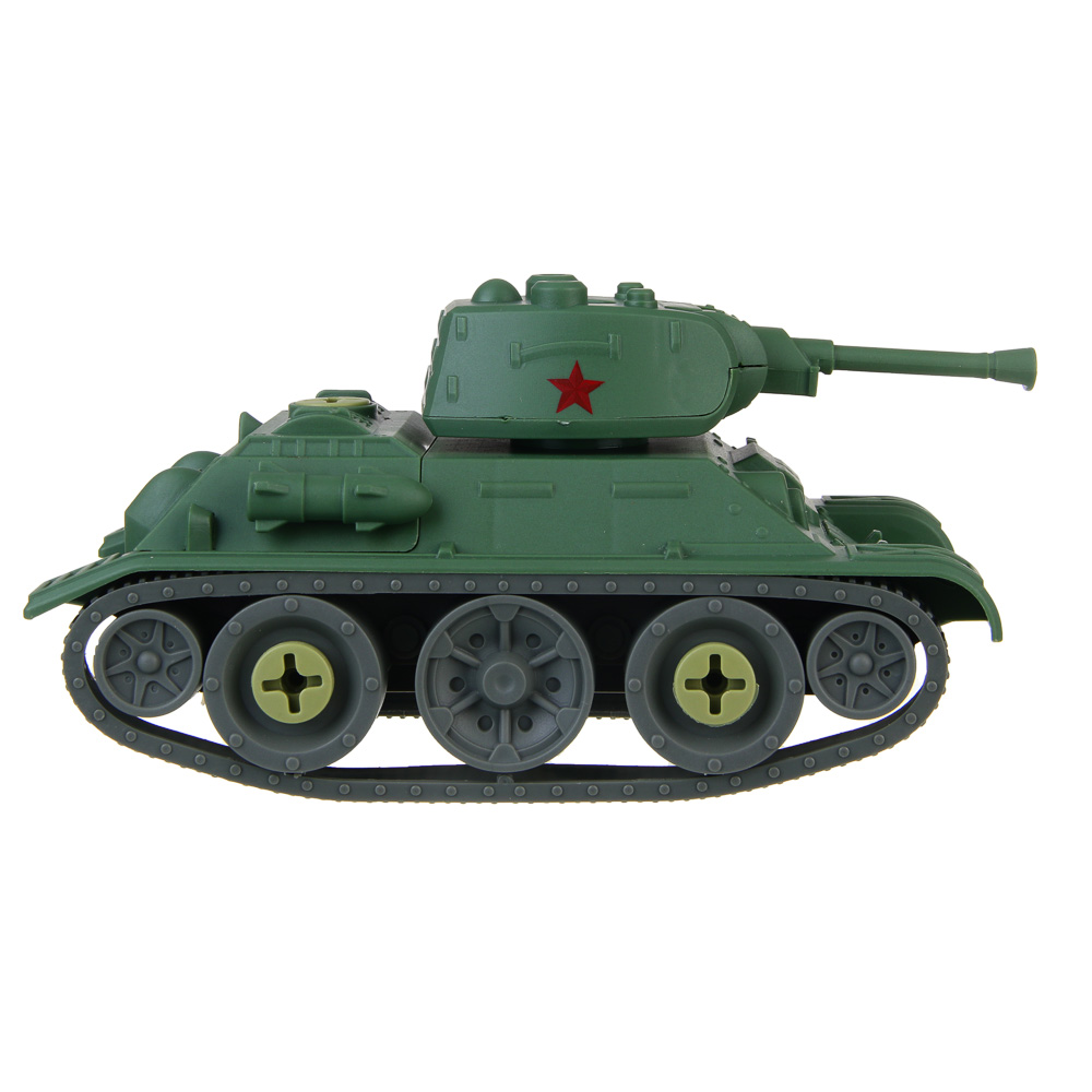 BY Русские Супергерои УВЗ Танк-конструктор Т-34, отвертка, 11x13x20 см, PP, арт.№ 859-008