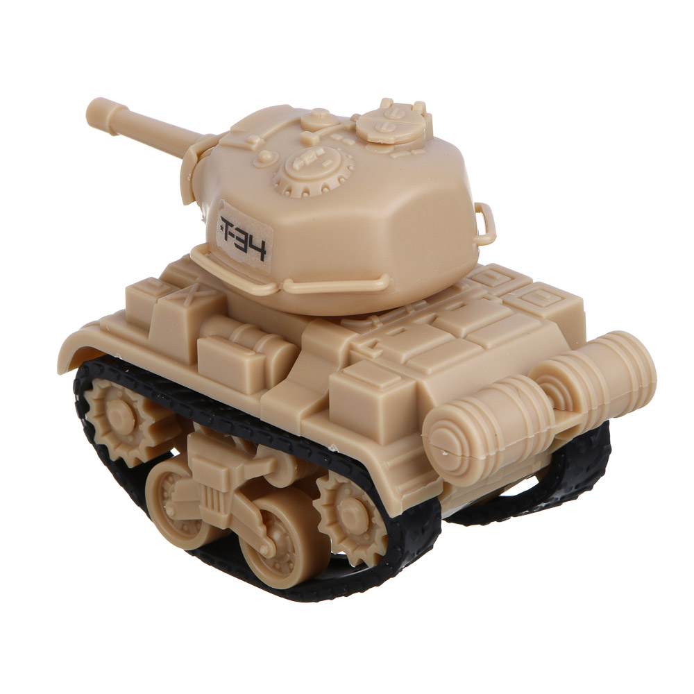 BY Русские Супергерои УВЗ Мини-конструктор Танк Т-34, 13,5х16,5х6,5 см, ABS, арт.№ 859-009