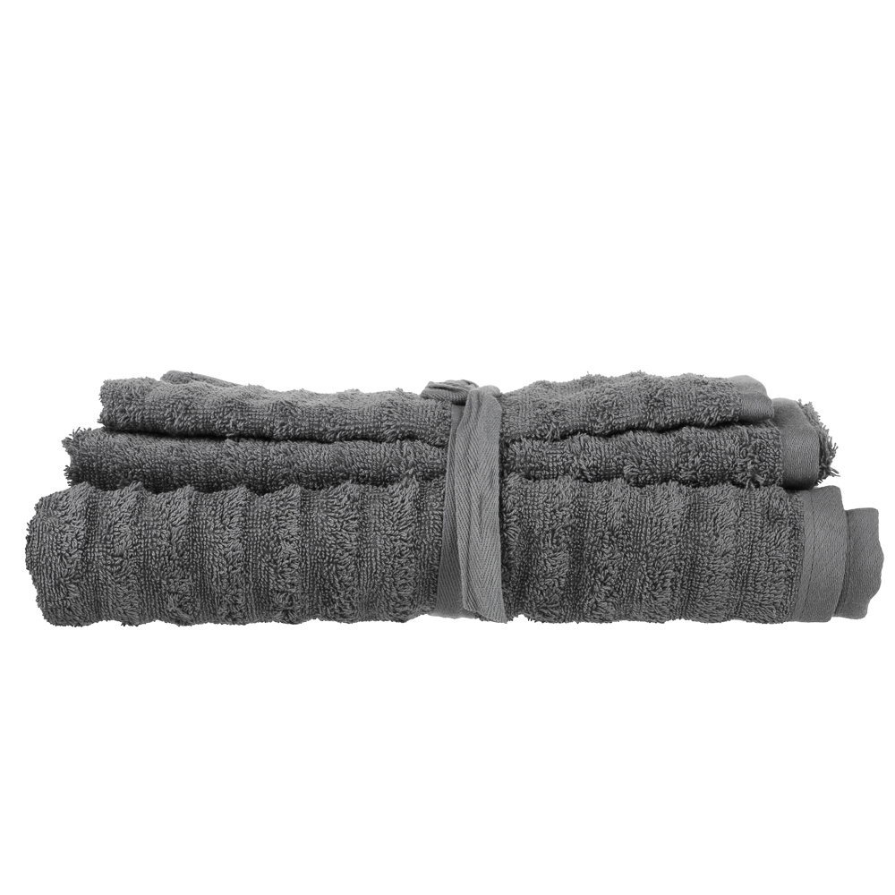 Комплект полотенец махровых 30х50 см, 50х90 см, 70х130 см PROVANCE Монблан, 100% хлопок, 450 г/м2, 3 цвета, арт.№ 484-199