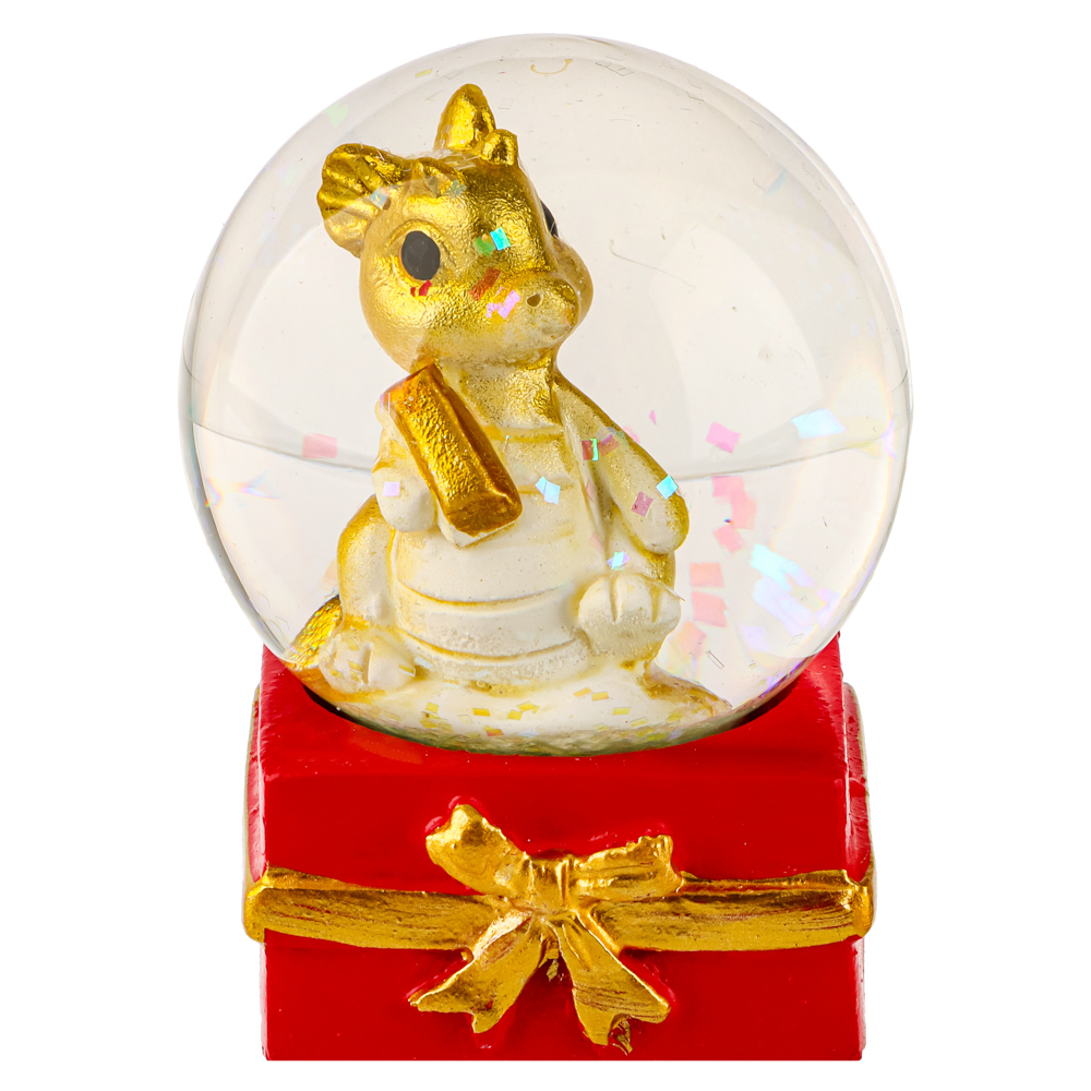 СНОУ БУМ Сувенир Символ Года, снежный шар, полистоун, стекло, 4,5х4,5х6,2см, 4 дизайна, арт.2, арт.№ 359-884