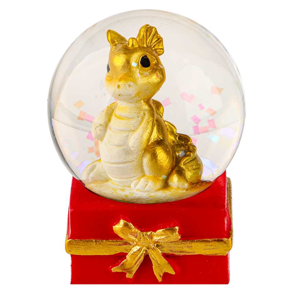 СНОУ БУМ Сувенир Символ Года, снежный шар, полистоун, стекло, 4,5х4,5х6,2см, 4 дизайна, арт.2, арт.№ 359-884