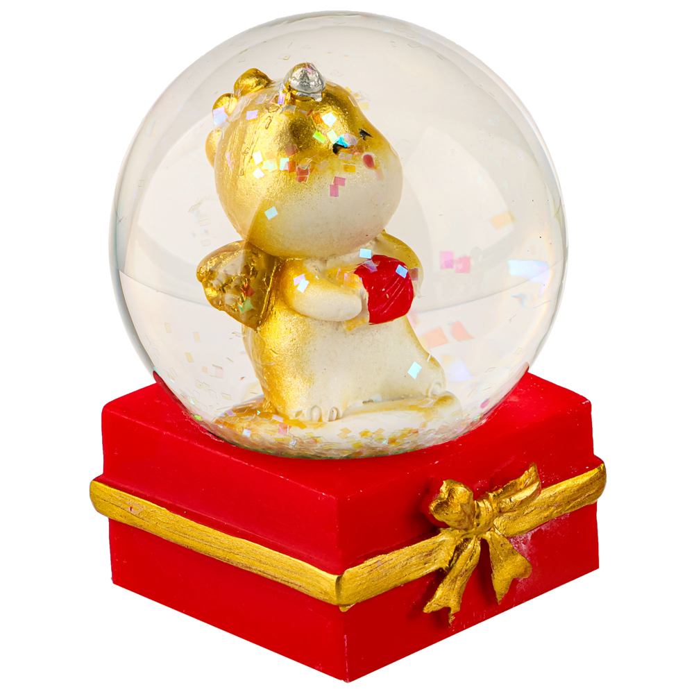 СНОУ БУМ Сувенир Символ Года, снежный шар, полистоун, стекло, 4,5х4,5х6,2см, 4 дизайна, арт.2, арт.№ 359-884