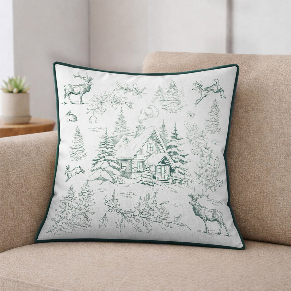 Подушка декоративная тм PROVANCE Берривуд, 40х40см, 100% полиэстер, 2 дизайна, арт.№ 492-352