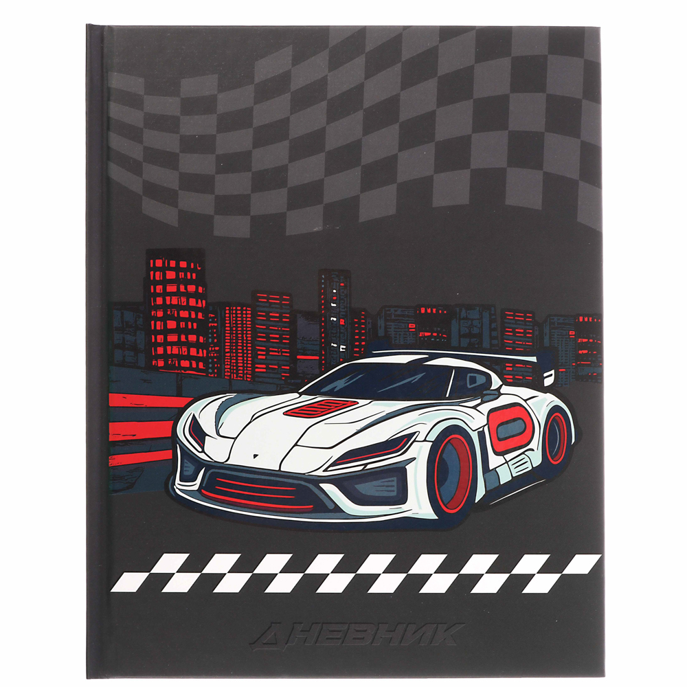 Дневник школьный, "Рэйсинг Тим/Футбол", 40 листов, твердая обложка 7БЦ, выборочный лак, арт.№ 524-255