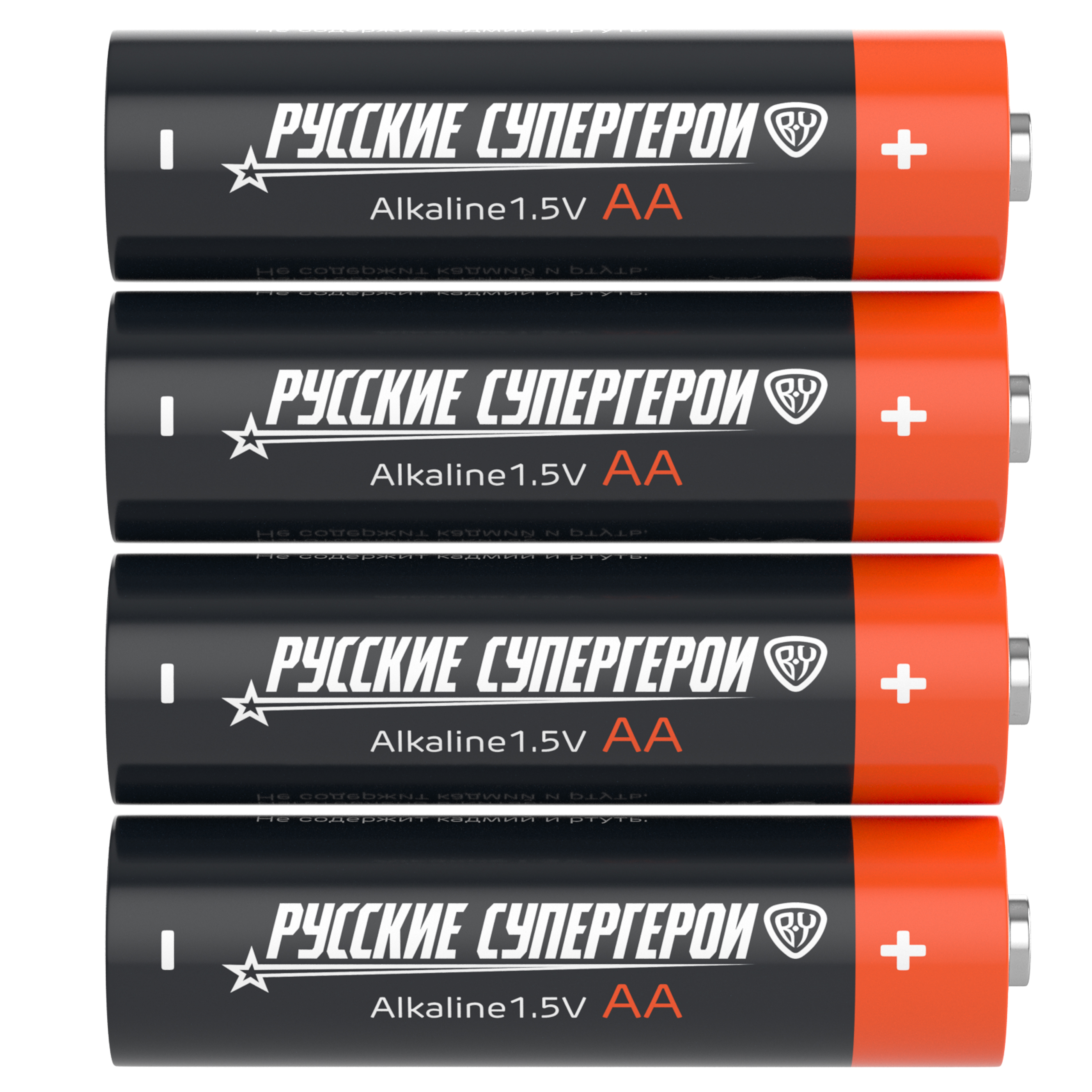 Батарейки AA BY Русские Супергерои 4шт в блистере, щелочные, Герои, ВАСИЛИСА, арт.№ 917-333