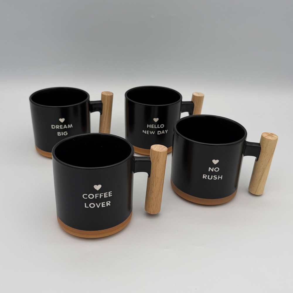 Кружка Эко тм MILLIMI, 370мл, 4 дизайна, фарфор, арт.№ 806-500