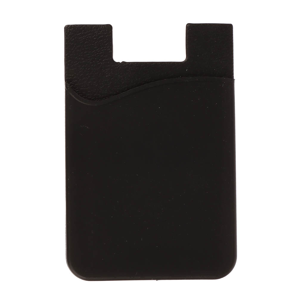 Футляр для карт 5,7x0,3x8,5 см, силикон, отд д/карт, черный, арт.№ 303-083