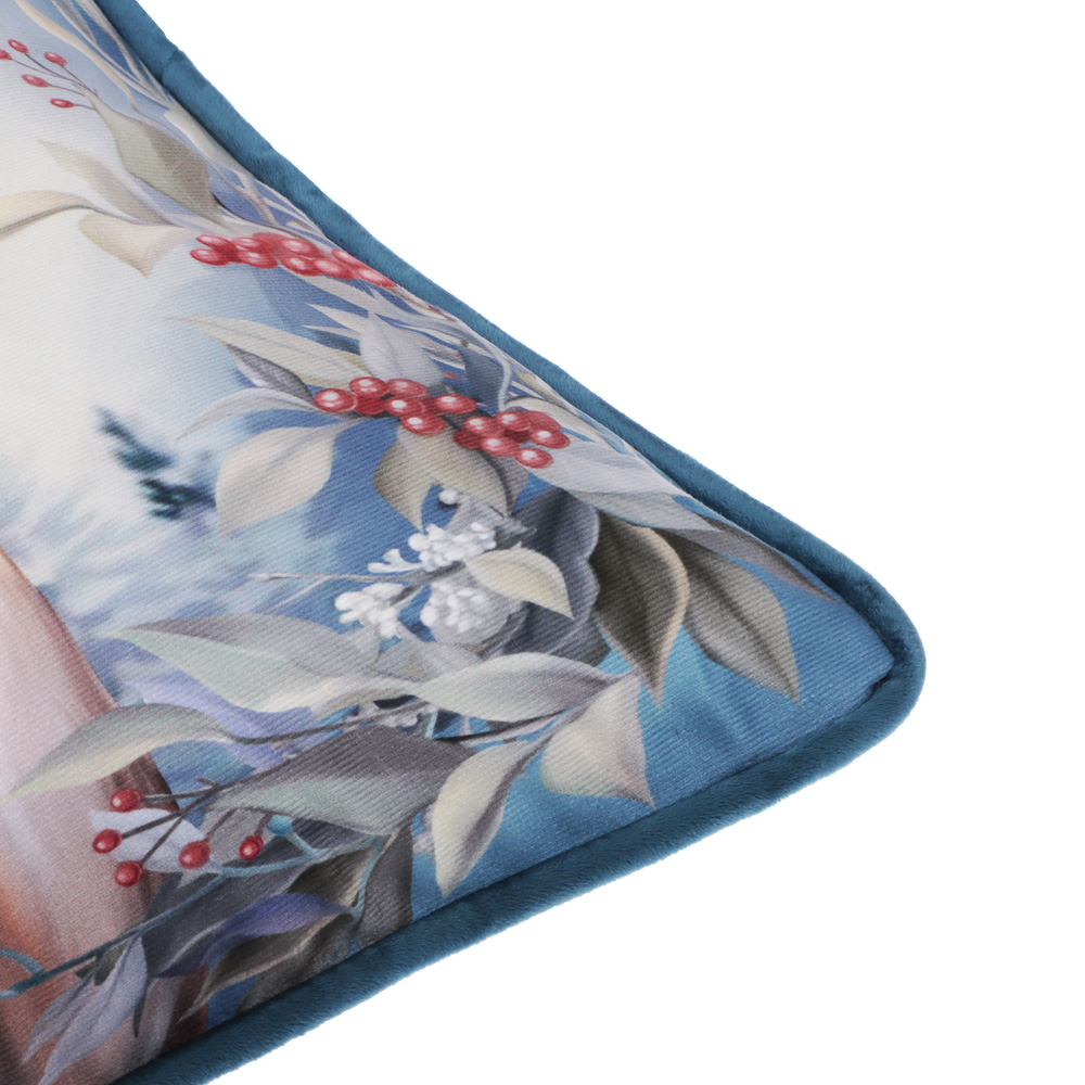 PROVANCE Нордик Чехол для подушки велюр, 40х40см, 100% полиэстер, олень, арт.№ 492-294