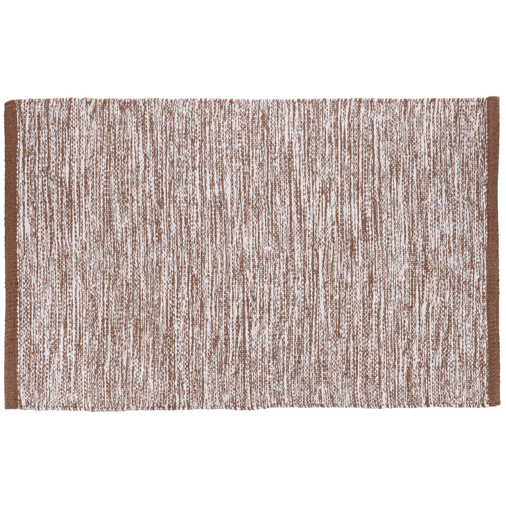 Коврик хлопковый ручного плетения SINDBAD KH 58-5 50х80см х 6мм, коричневый, арт.№ 462-862