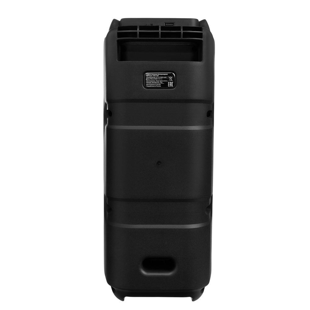 Колонка беспроводная FORZA GlowTower, 10 Вт,подсветка, 1500мАч,TWS,USB,BT5.3, ВШГ 38x16x16см, черный, арт.№ 443-109