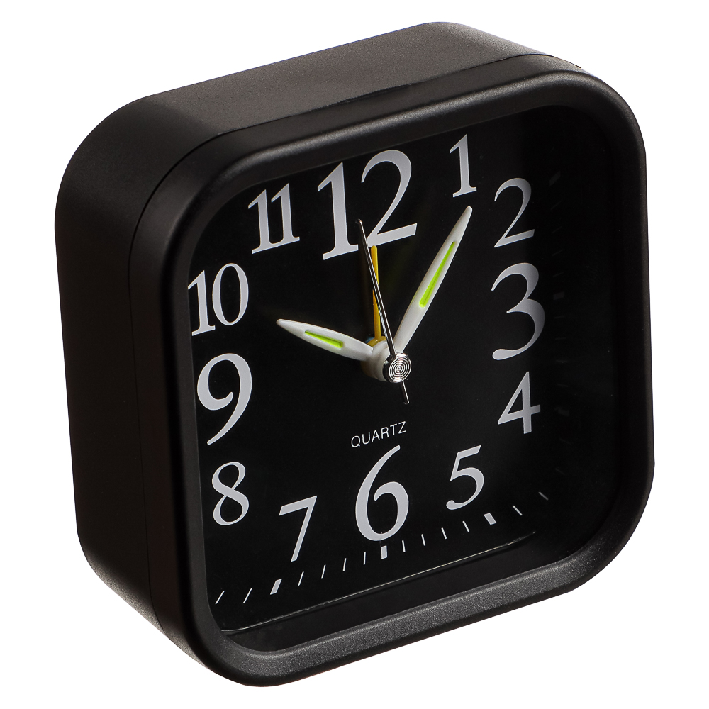LADECOR CHRONO Будильник, 9,6x9,6x4см, 1*АА, пластик, 2 цвета, арт.№ 529-044