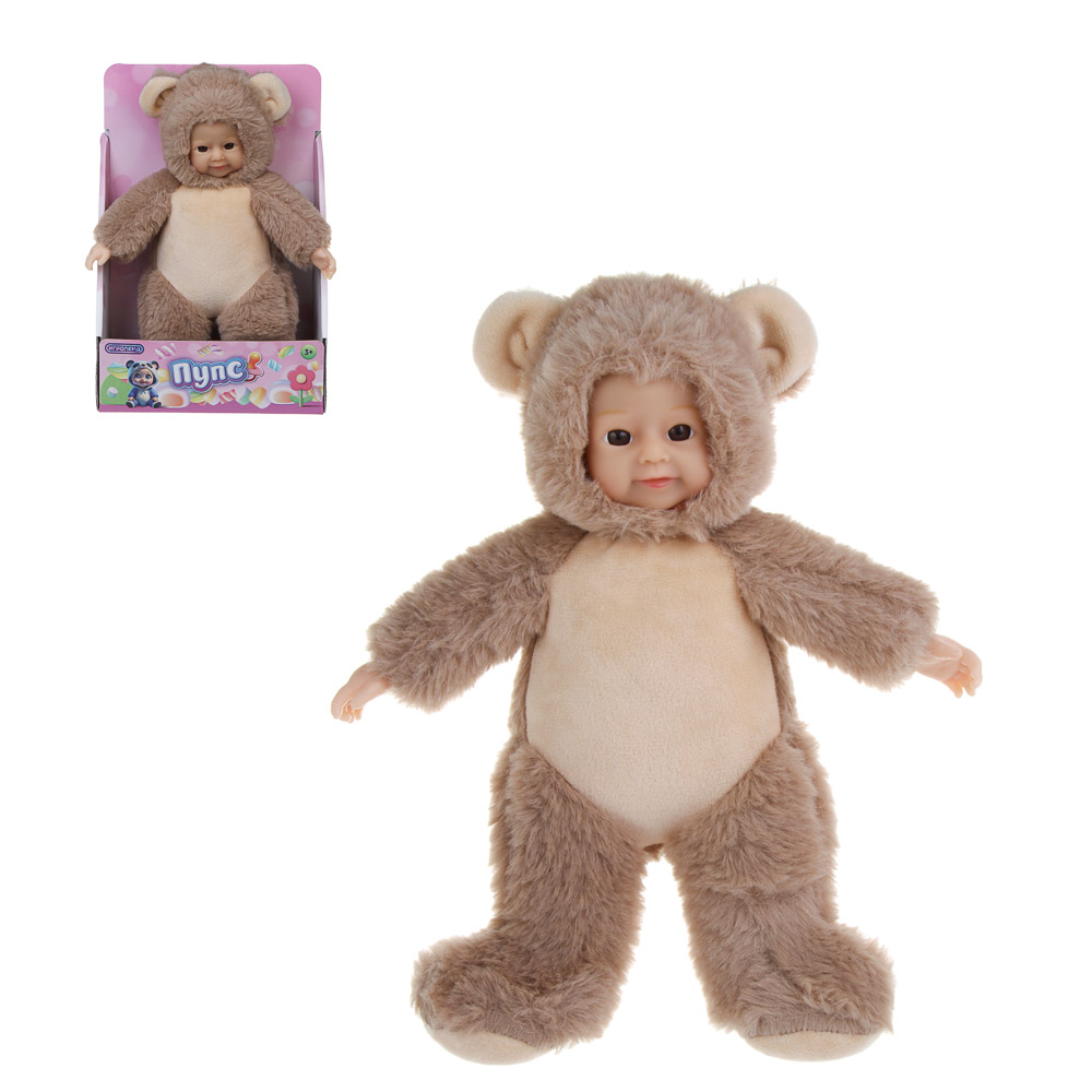 ИГРОЛЕНД Пупс с мягким телом 25 см, PVC, полиэстер, 13х13х20 см, 2 дизайна, арт.№ 436-167