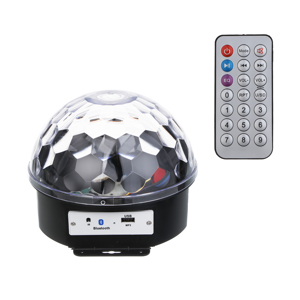 Светильник-проектор "Кольца в небе", 6 LED ламп, свечение мульти, авторежим, AC100-240V, 50-60 Гц, Bluetooth, 240В, арт.№ 417-190