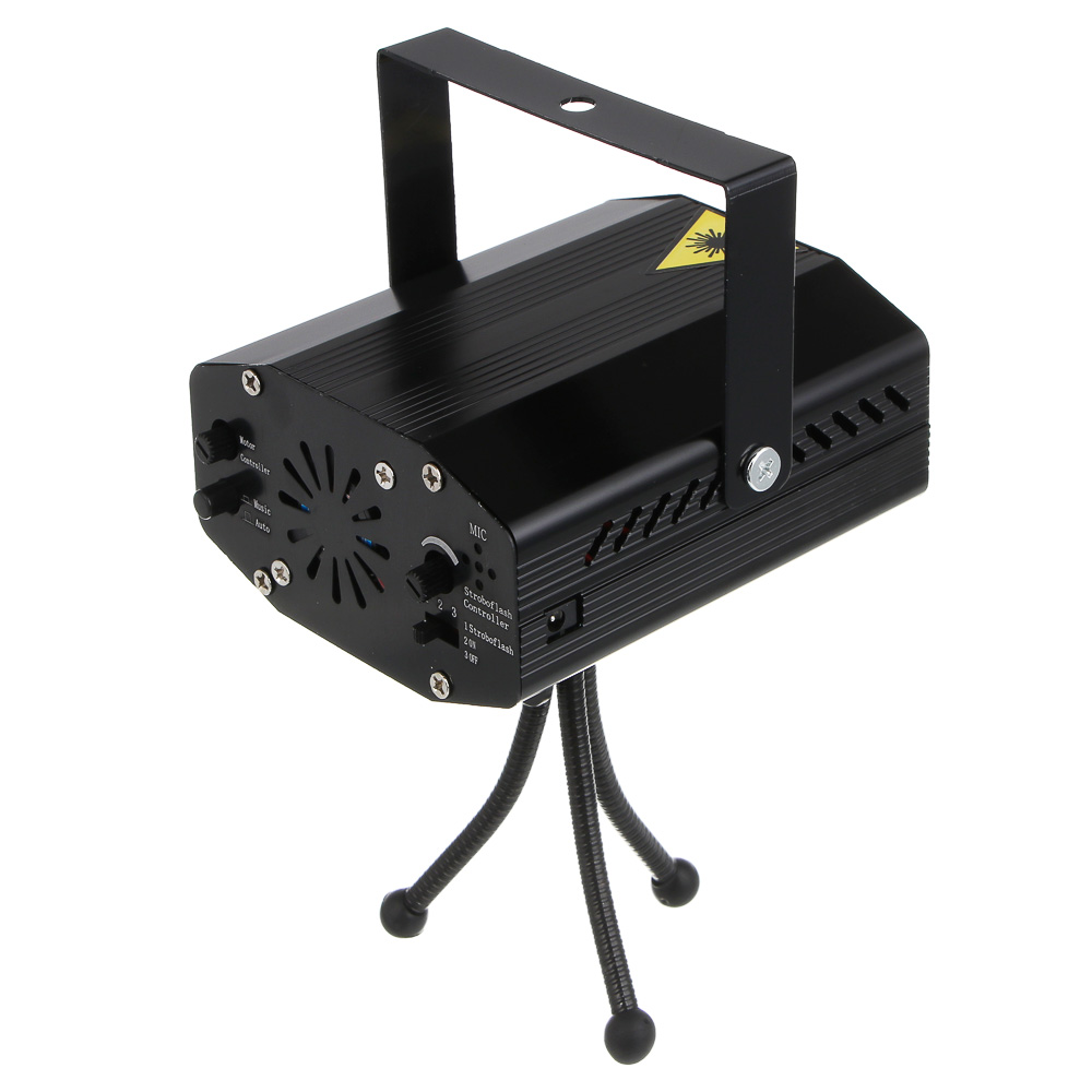 Проектор лазерный "Форма-3", 12.2х9.2х5.2см, 2LED, красн./зел., 3 режима, AC110V-240V,50-60 Гц, 240В, арт.№ 351-732