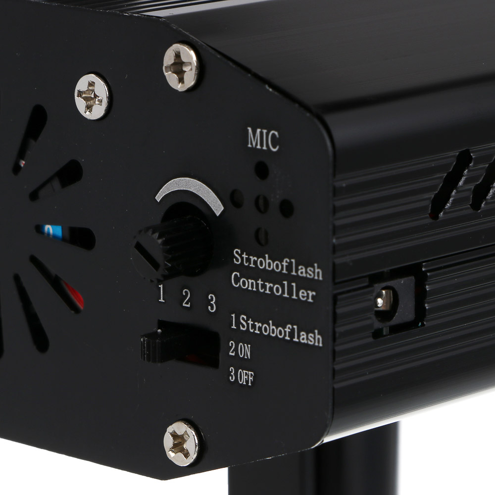 Проектор лазерный "Форма-3", 12.2х9.2х5.2см, 2LED, красн./зел., 3 режима, AC110V-240V,50-60 Гц, 240В, арт.№ 351-732