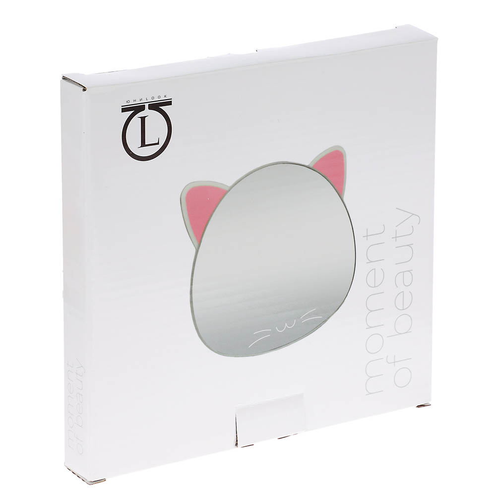 Зеркало настольное тм ЮНИLOOK, металл, стекло, пластик, 16x14,5см, 3 цвета, арт.№ 301-009