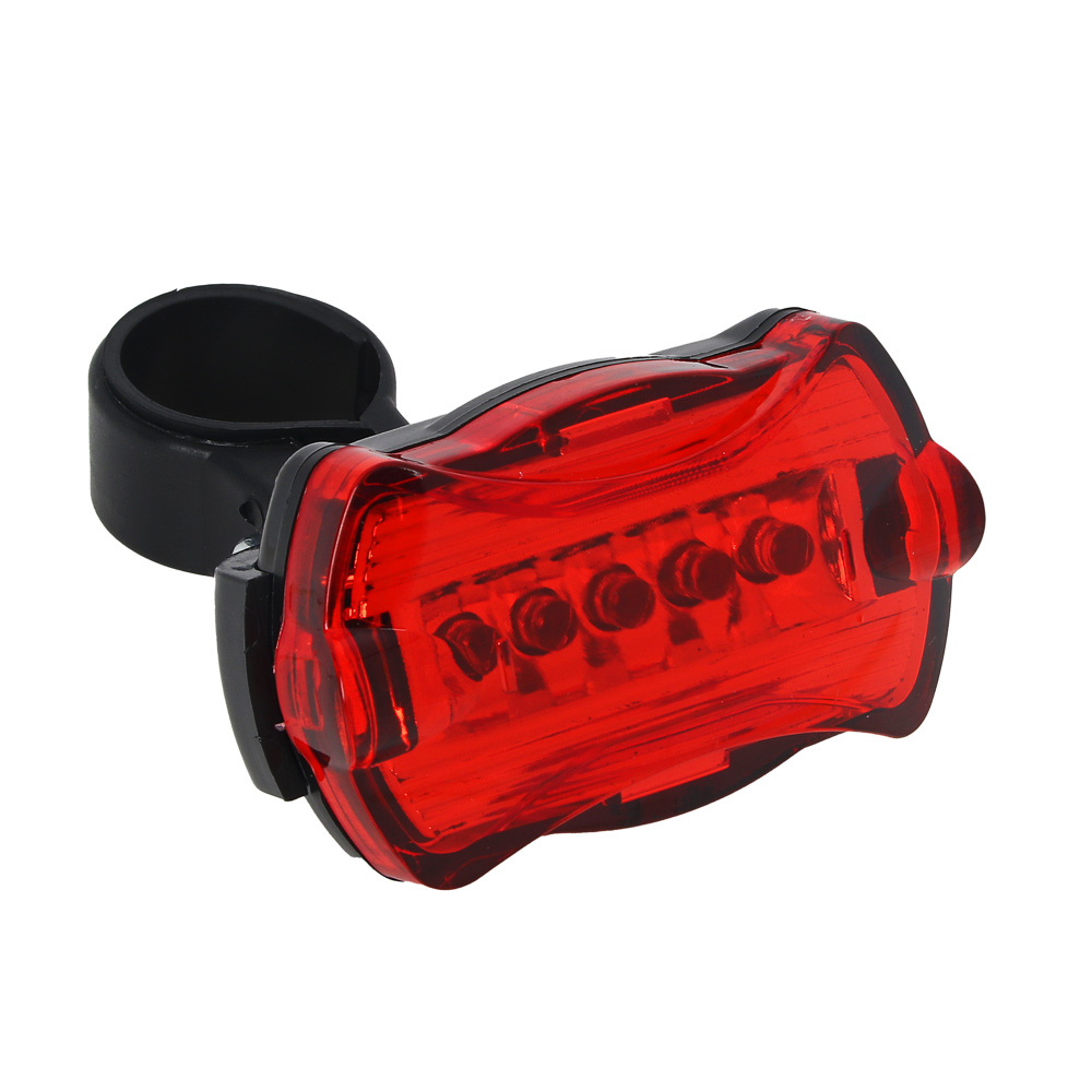 SILAPRO Набор фонарей 2шт (перед 6х5х3см,2LED,3 реж.,3хААА; задний 6см;5LED,7 реж.,2хААА), пластик, арт.№ 195-106