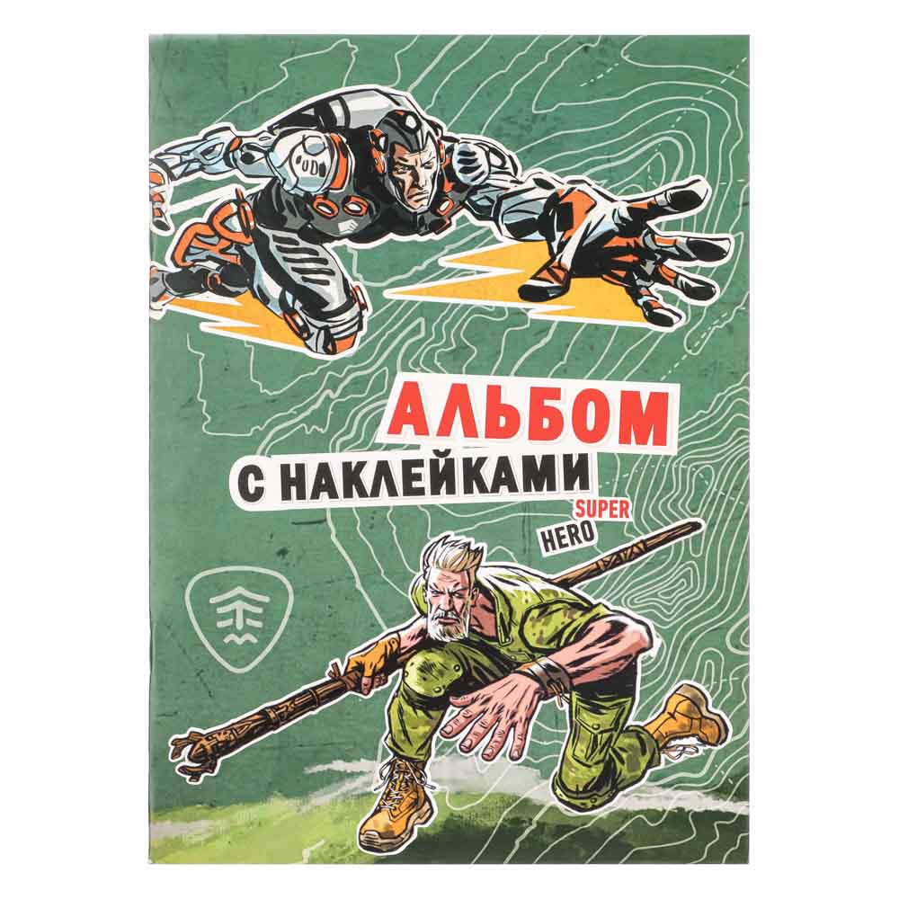 УИД "Альбом с наклейками BY", бумага, 15х20см, 8 стр., 3 дизайна, арт.№ 290-332