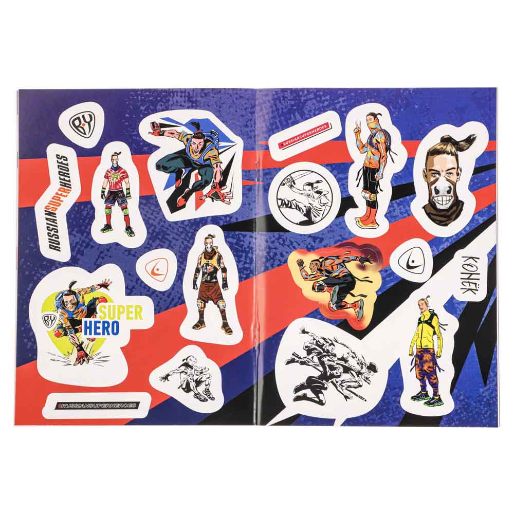 УИД "Альбом с наклейками BY", бумага, 15х20см, 8 стр., 3 дизайна, арт.№ 290-332