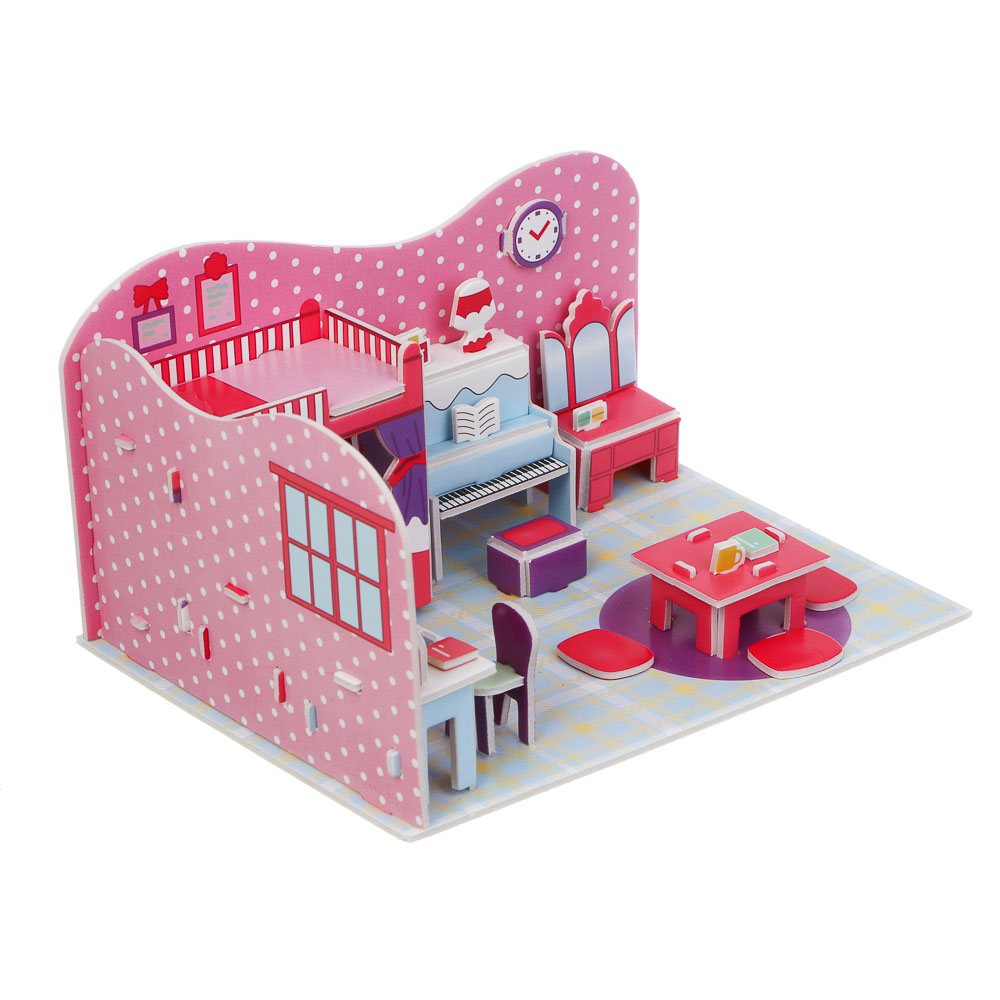 ХОББИХИТ Набор для творчества "Комната", EPS, бумага, 21х14,5см, 4 дизайна, арт.№ 287-449