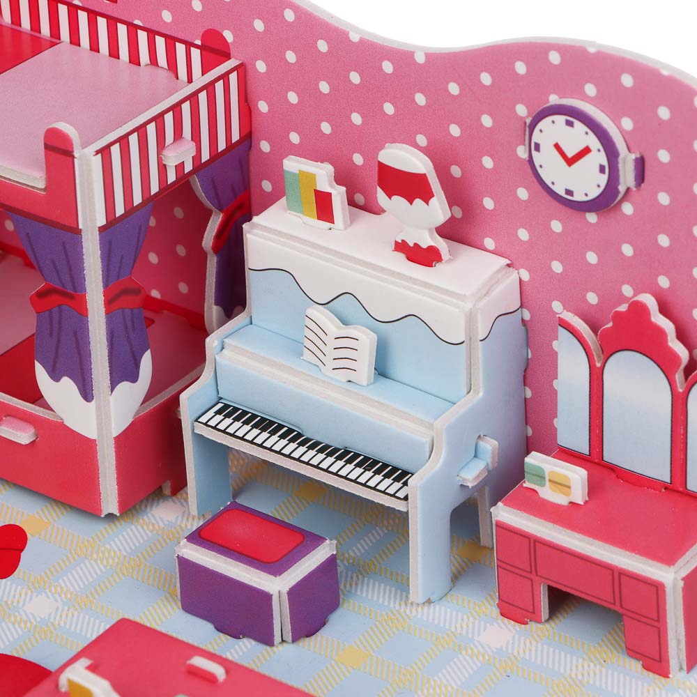 ХОББИХИТ Набор для творчества "Комната", EPS, бумага, 21х14,5см, 4 дизайна, арт.№ 287-449