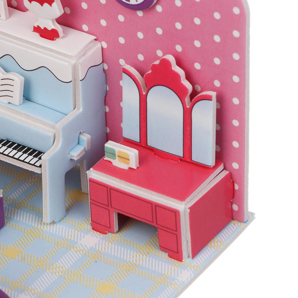 ХОББИХИТ Набор для творчества "Комната", EPS, бумага, 21х14,5см, 4 дизайна, арт.№ 287-449