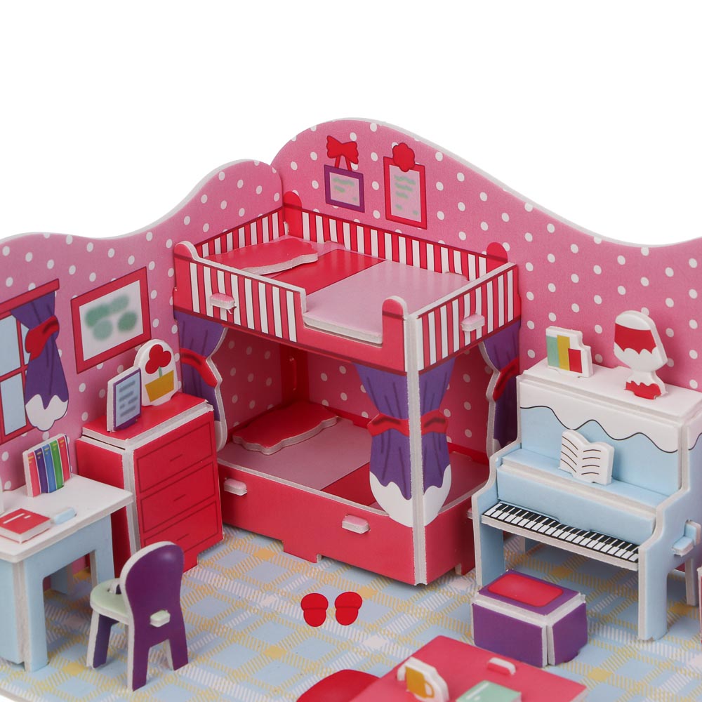 ХОББИХИТ Набор для творчества "Комната", EPS, бумага, 21х14,5см, 4 дизайна, арт.№ 287-449