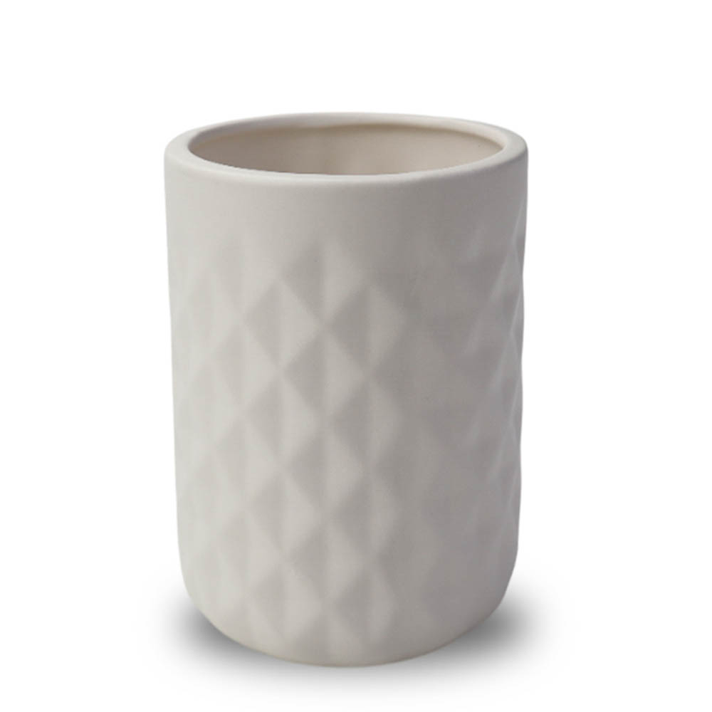 Стакан для зубных щеток Опава, керамика, цвет белый, арт.№ 408-023