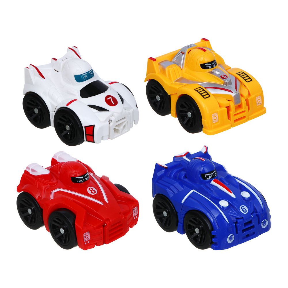 ИГРОЛЕНД Робот маленький, трансформируется в машину, ABS, 20х4,5х13, 4 диз., арт.№ 296-121