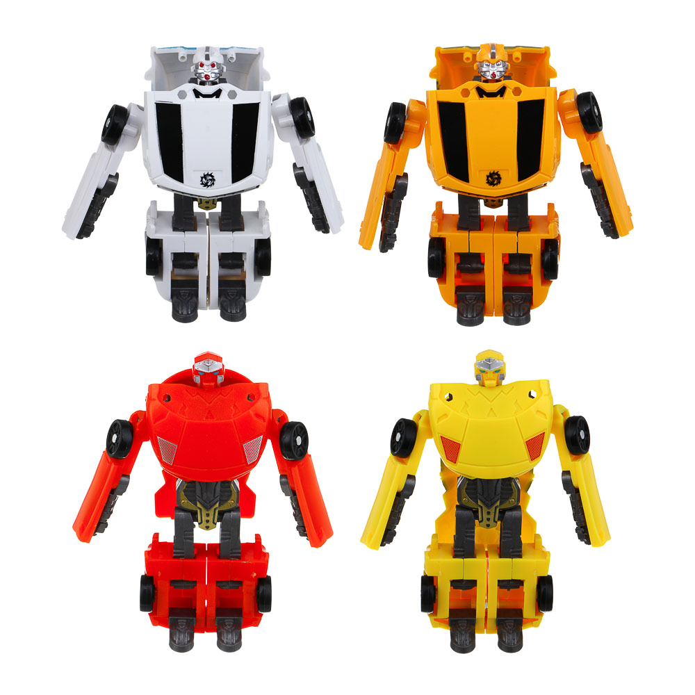 ИГРОЛЕНД Робот трансформирующийся "Герой города", высота 11 см,  ABS, 10,5х3,7х19 см, 4 дизайна, арт.№ 296-122