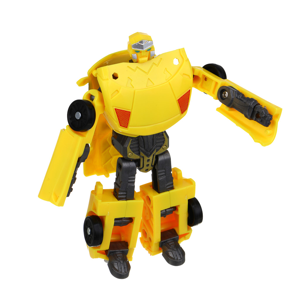 ИГРОЛЕНД Робот трансформирующийся "Герой города", высота 11 см,  ABS, 10,5х3,7х19 см, 4 дизайна, арт.№ 296-122