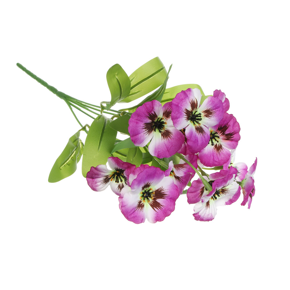 Букет искусственных цветов тм LADECOR фиалки 31 см, арт.№ 001-003