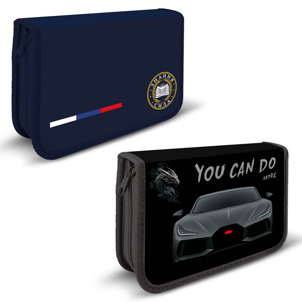 Пенал жесткий прямоугольный, 20,5х11,5см, "Карбон/Базис", 1 отд., ламинированный картон, 2 диз., арт.№ 524-317