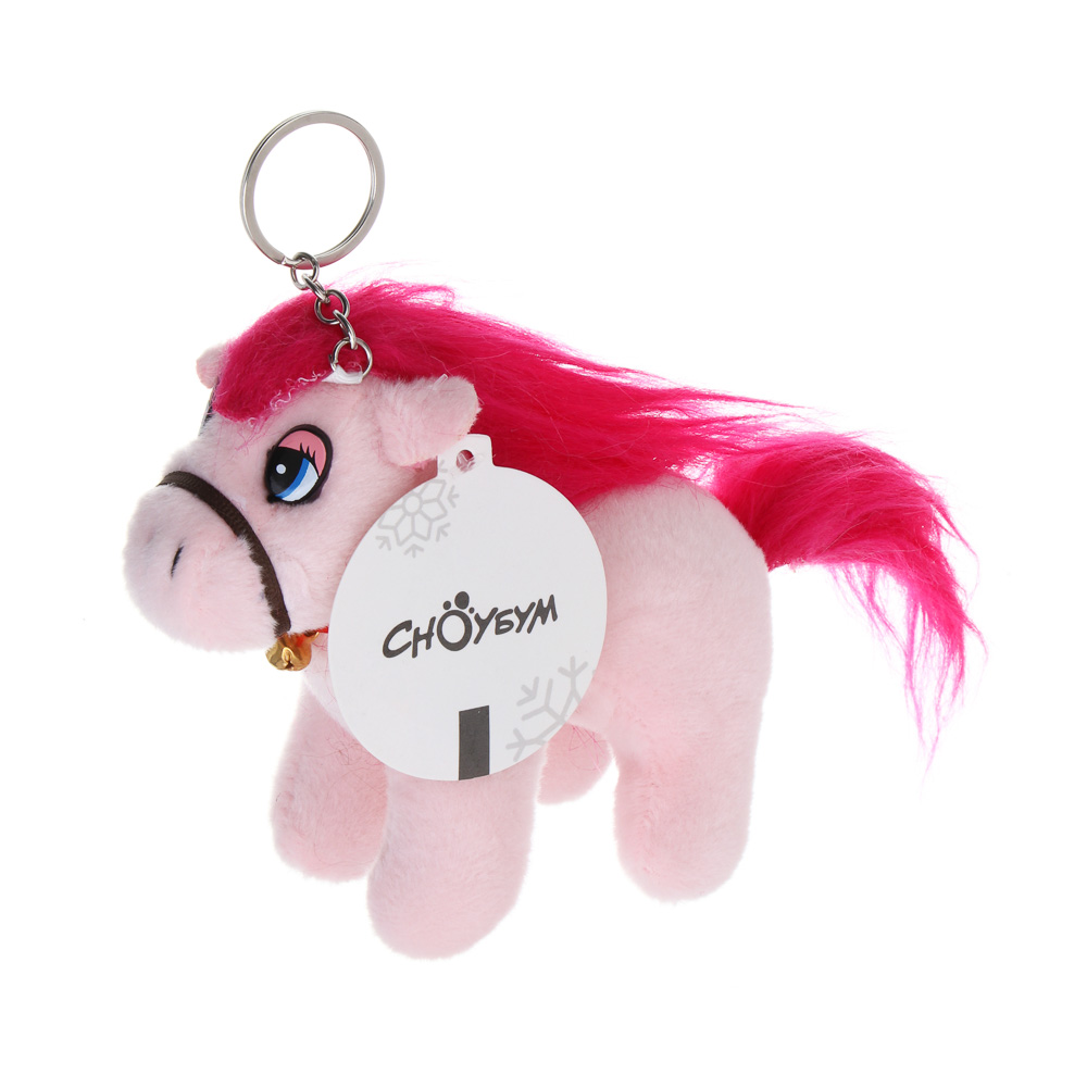 СНОУ БУМ Мягкий сувенир Лошадка 13x14x5 см, полиэстер, 3 дизайна, арт.№ 394-558