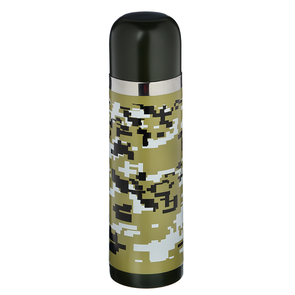 Термос "Хаки" 500мл, нерж.сталь, 3 дизайна, арт.№ 841-798