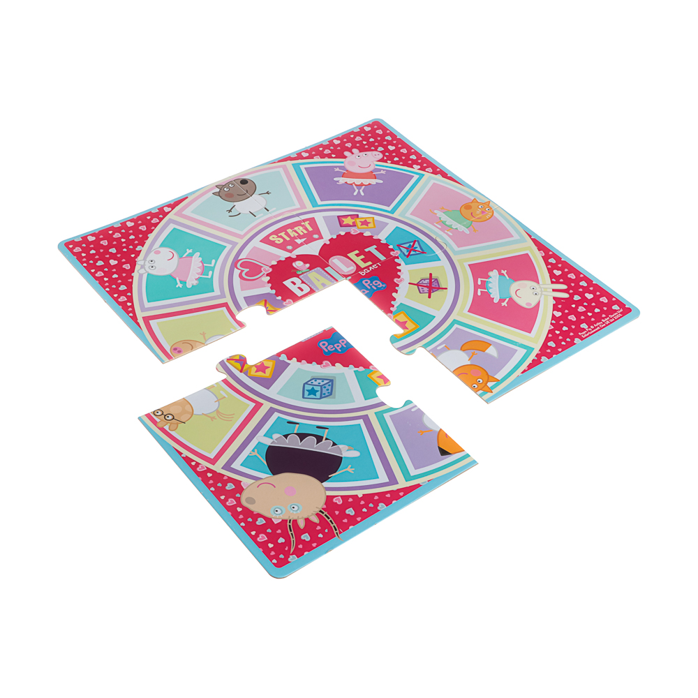 Свинка Пеппа Настольная игра, Карусель-лото+пазл 16 элементов, 21,5x6x21,5 см, арт.№ 285-256